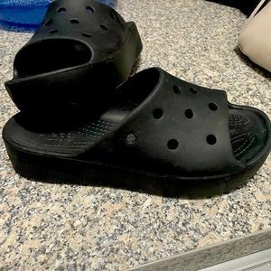 Crocs platform sandals